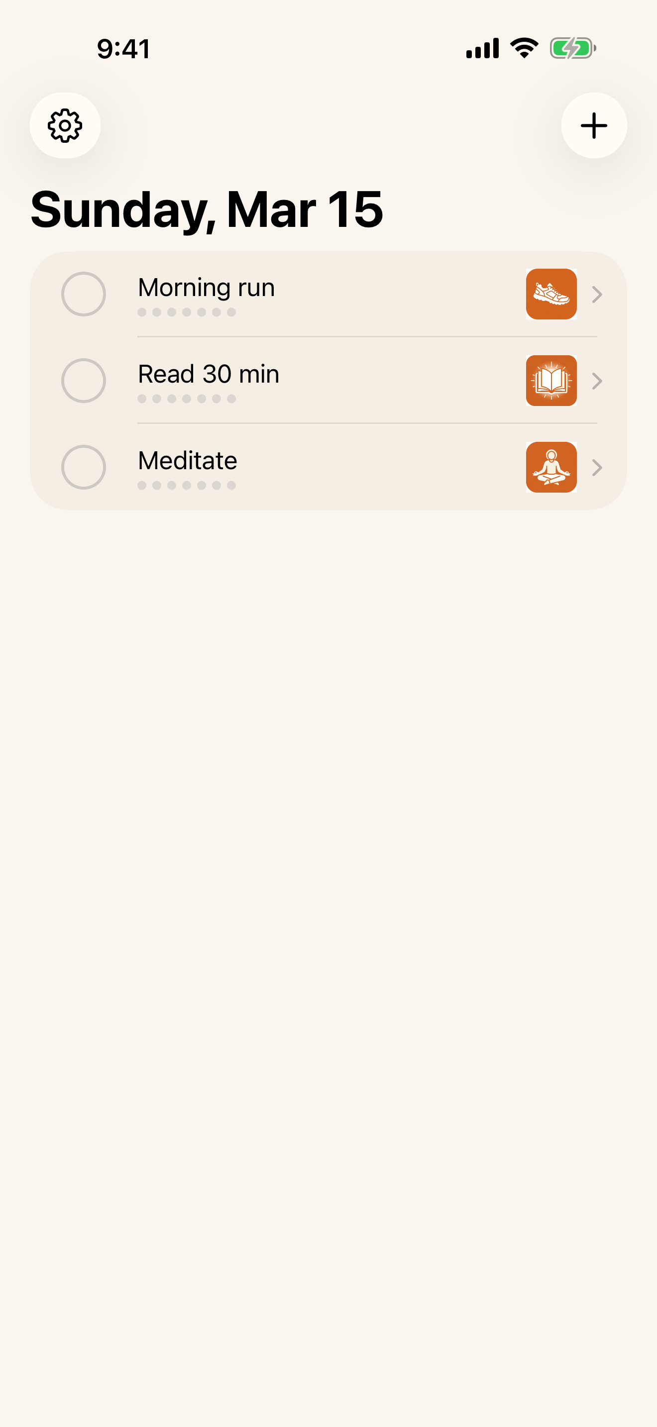 Progress, not perfection.